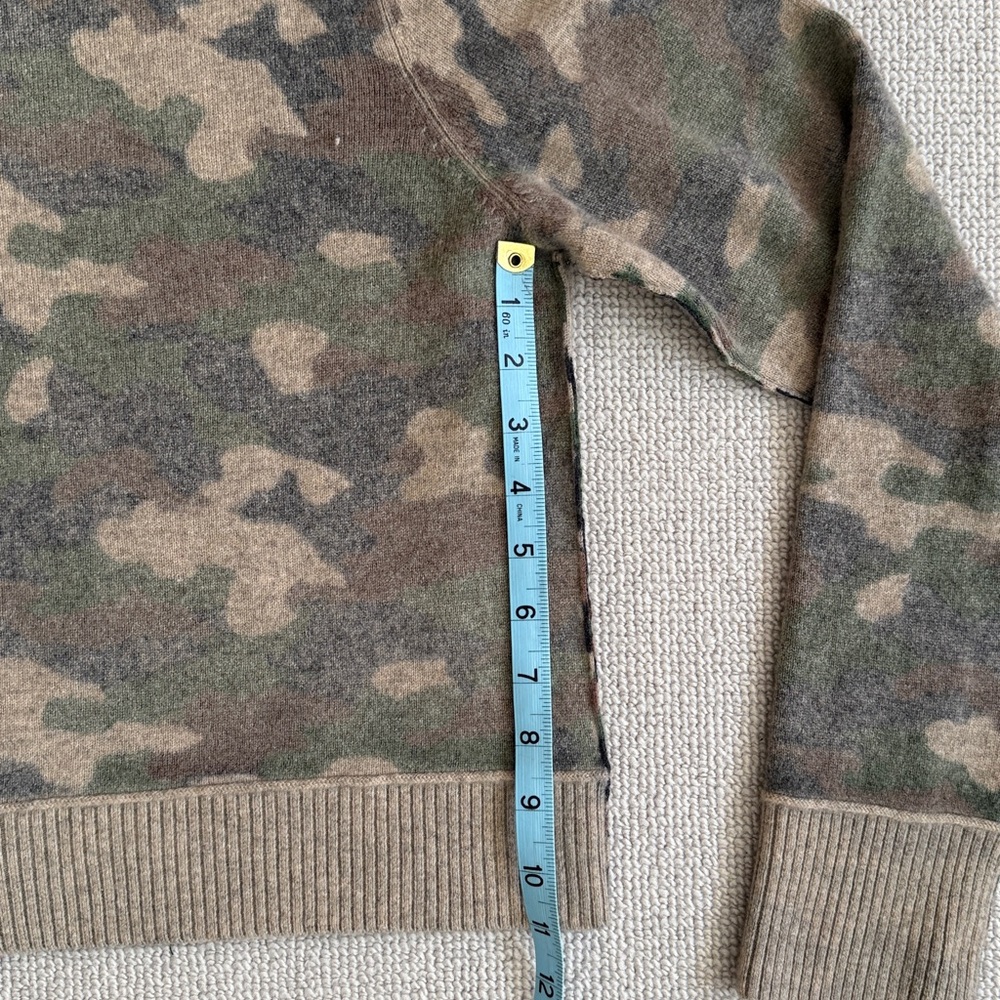 Free People Nocturnal Cardi Cardigan Wool Cashmere Camo Sweater - Picture 8 of 9
